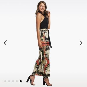 Cache criss cross ribbed halter top